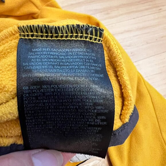 The North Face Teen Glacier Full Zip Fleece Hoodie Summit Gold Size XL (14/16) - Picture 4 of 5